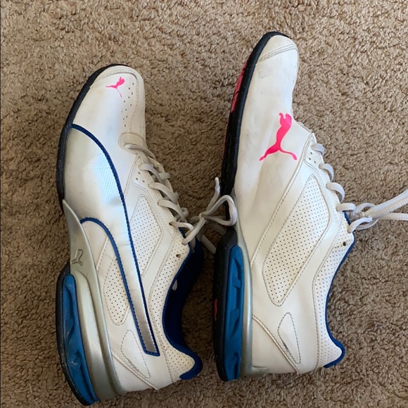 Puma white/blue/pink sneakers - Picture 2 of 4